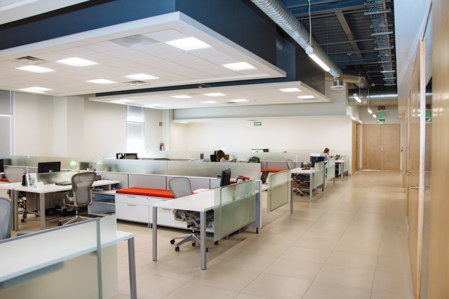Professional office desk used for business representation